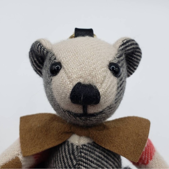 Burberry Vintage Thomas Bear Cashmere Key Ring - Picture 10 of 10